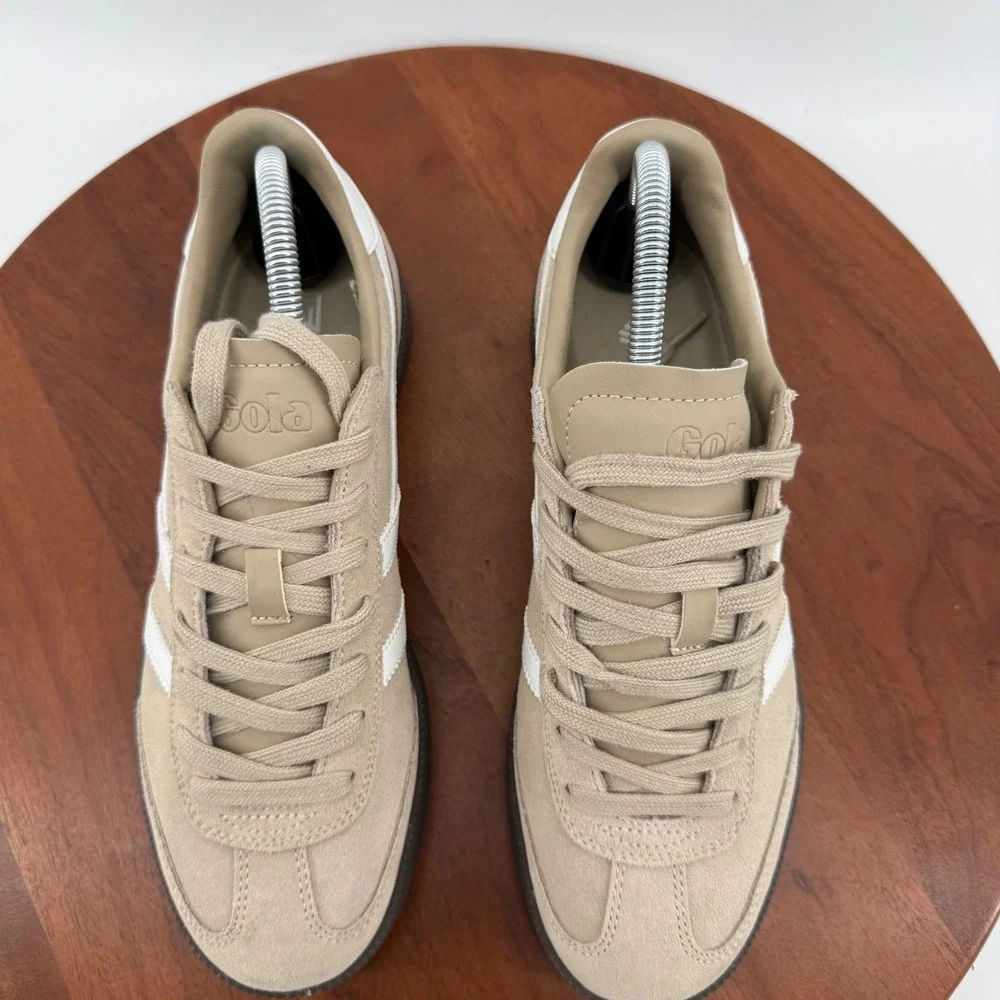 Gola Viper Retro Terrace Casual Sneakers Womens Taupe White Suede  Shoes 8.5 US